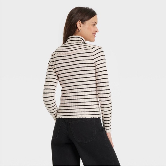 NWOT Double Zip Sweater - Picture 3 of 7